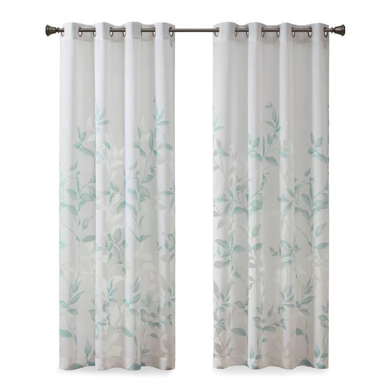 Burnout Printed Curtain Panel