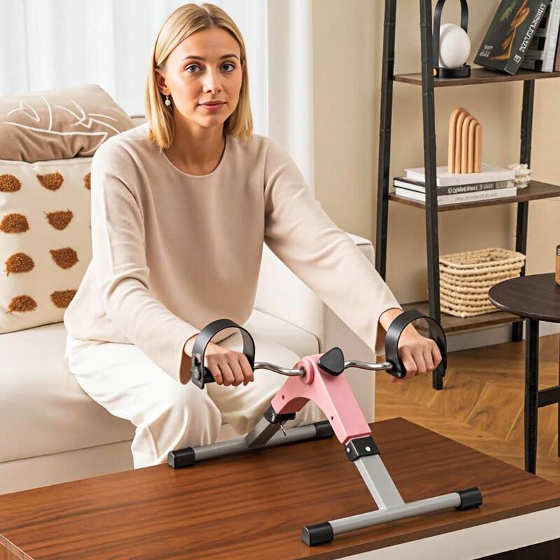 Costway Portable Desk Bike Peddler Machine with Adjustable Resistance - See Details
