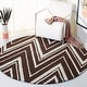 preview thumbnail 44 of 122, SAFAVIEH Handmade Cambridge Tinnie Modern Moroccan Wool Rug 6' Round - Brown/Ivory - Round