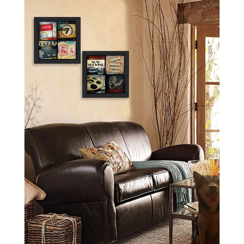 TrendyDecor4U Farmhouse "At The Movies" 2-Piece Vignette by Mollie B - Earthtone