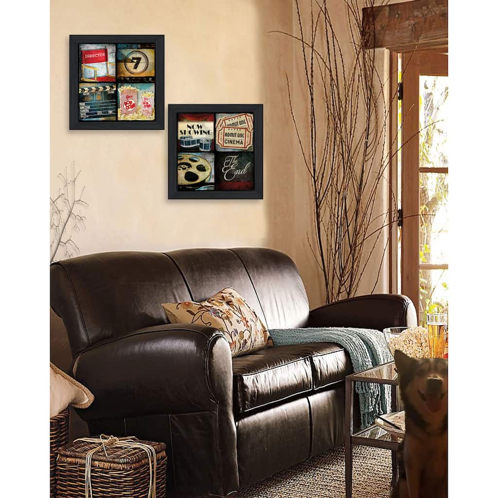 TrendyDecor4U Farmhouse "At The Movies" 2-Piece Vignette by Mollie B - Earthtone