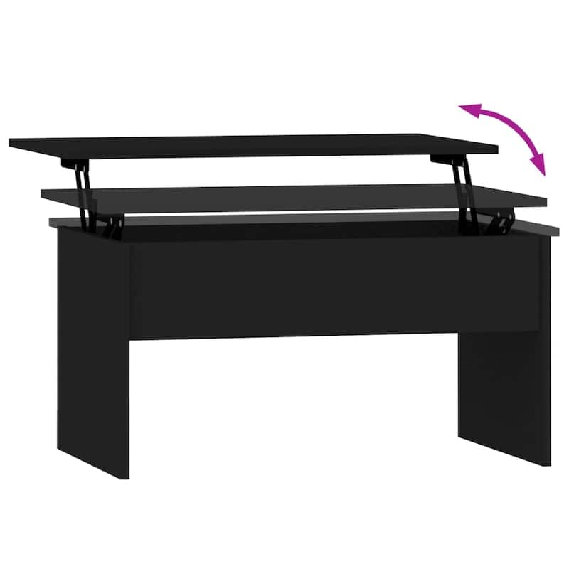 vidaXL Coffee Table Lift Top End Table Accent Side Sofa Table Engineered Wood - 31.5" x 19.9" x 16.3"