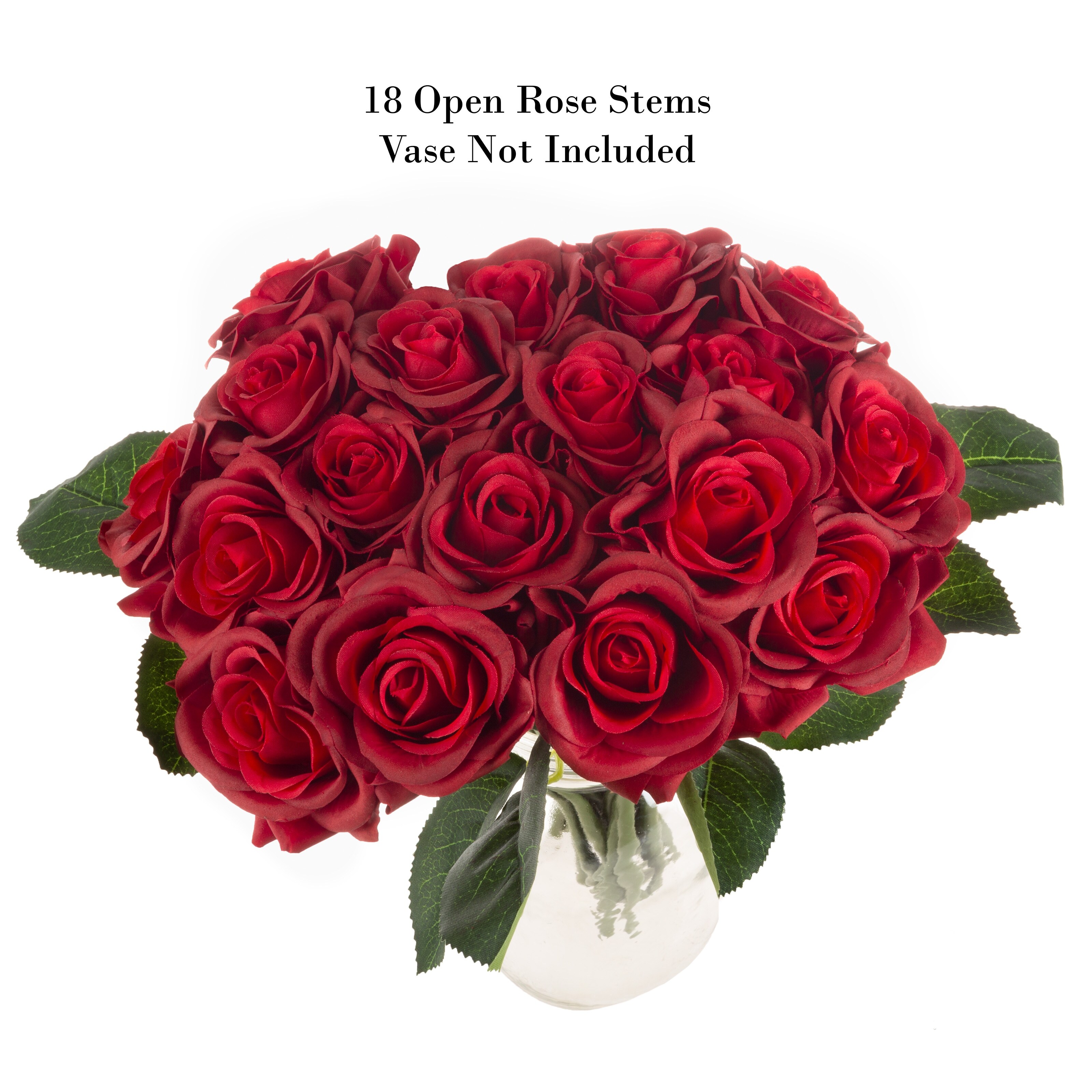 Rose Artificial Flowers - 18pc Real Touch 11.5-inch Fake Flower Set With  Stems For Home Décor, Wedding, Or Bridal/baby Showers By Pure Garden (red)  : Target