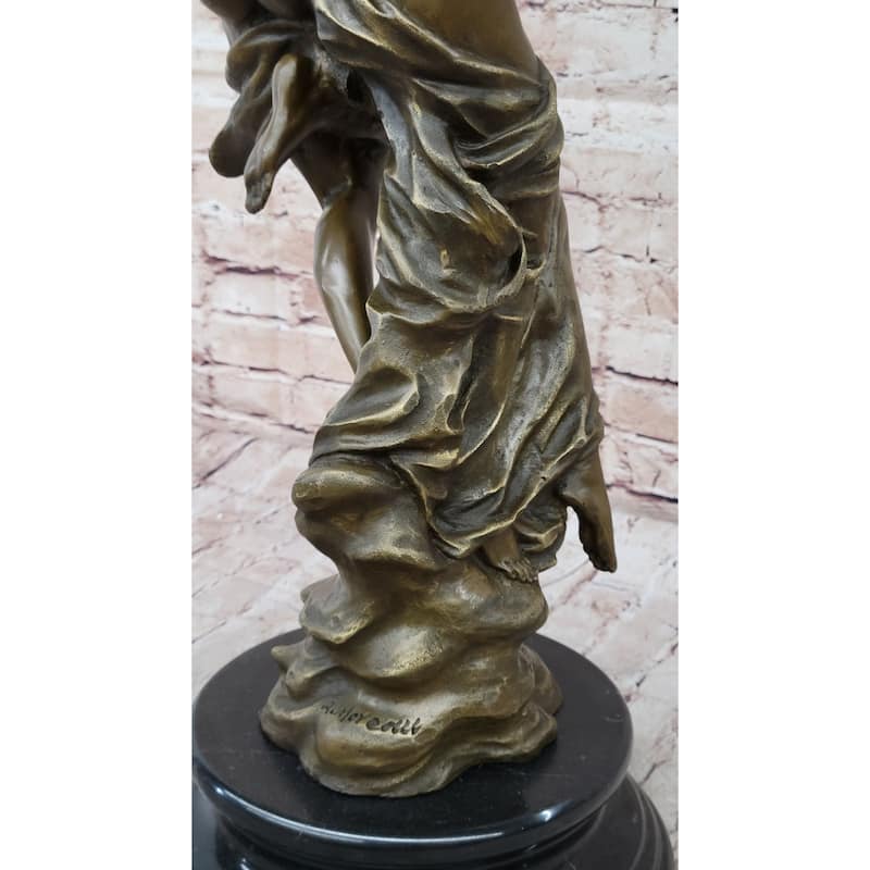 Psyche Cupid Eros Aphrodite Venus Winged Angel Lovers Romance Bronze Sculpture Statue French