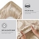 preview thumbnail 40 of 91, Madison Park Essentials Satin Luxury 6 PC Sheet Set