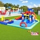 preview thumbnail 2 of 11, Inflatable Water Park with Slide and Blower,Outdoor Bounce House Splash Pool, ETL Certified Blower Included,Backyard Water Slide