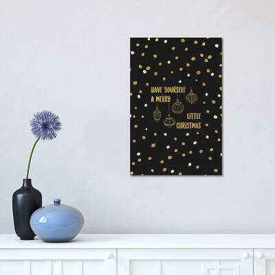 iCanvas "Have Yourself A Merry Gold" by Orara Studio Canvas Print