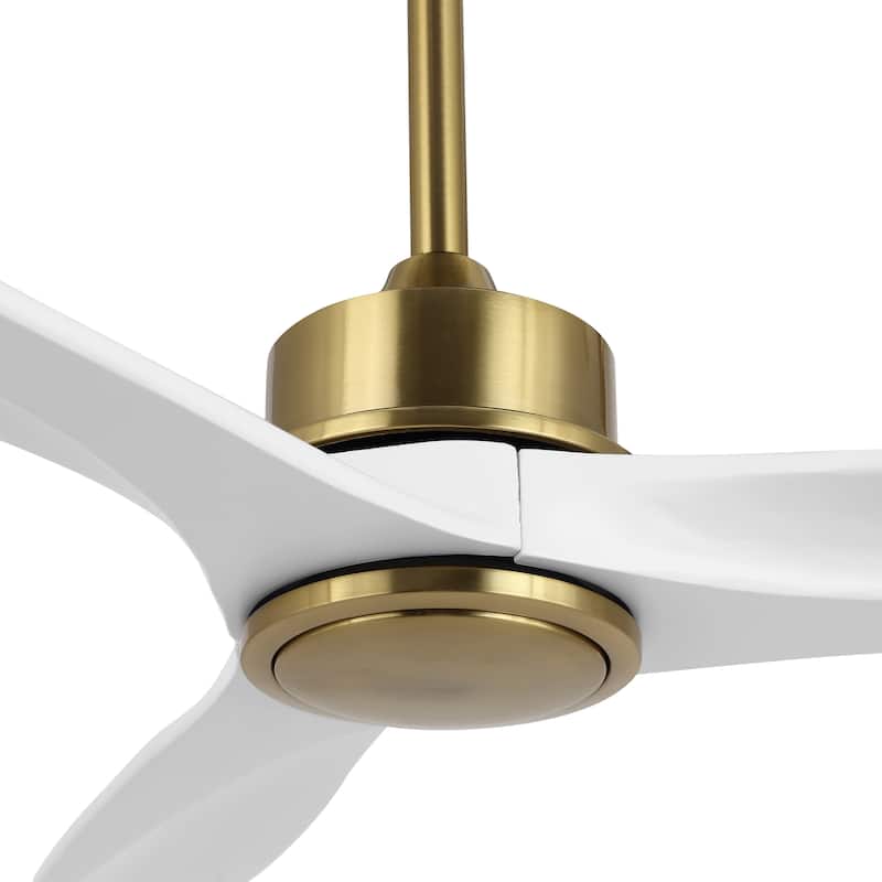 WINGBO 60" Solid Wood DC Motor Integrated LED Ceiling Fan with Remote Control · - N/A