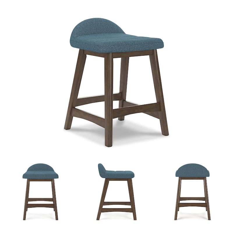 Signature Design by Ashley Lyncott Upholstered Counter Height Bar Stool (Set of 2) - 19"W x 20"D x 29"H