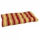 preview thumbnail 12 of 12, 42-inch by 19-inch Tufted Indoor/Outdoor Loveseat/Bench Cushion - 42 x 19 Haliwell Multi