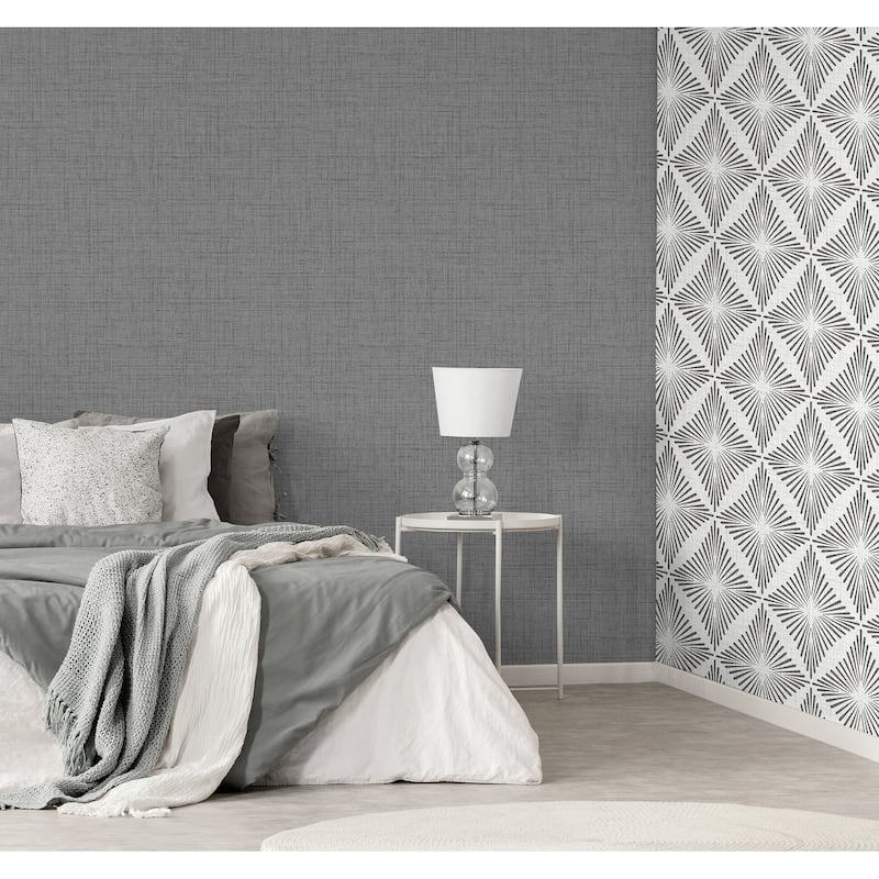 Fine Decor Weber Dark Grey Texture Wallpaper