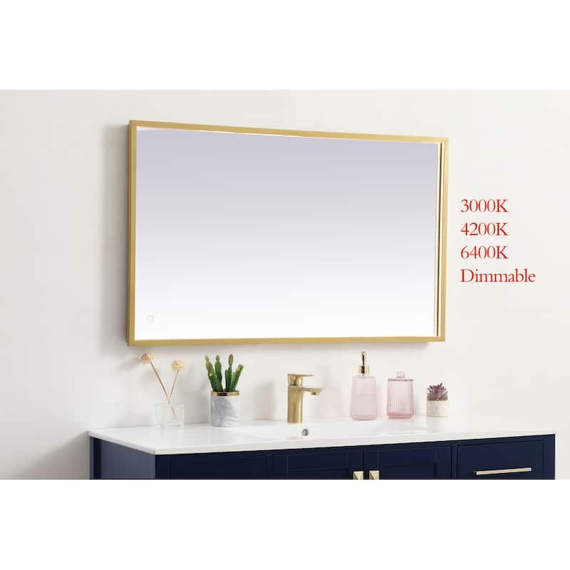Indigo Home 24x40 inch LED mirror with adjustable color temperature