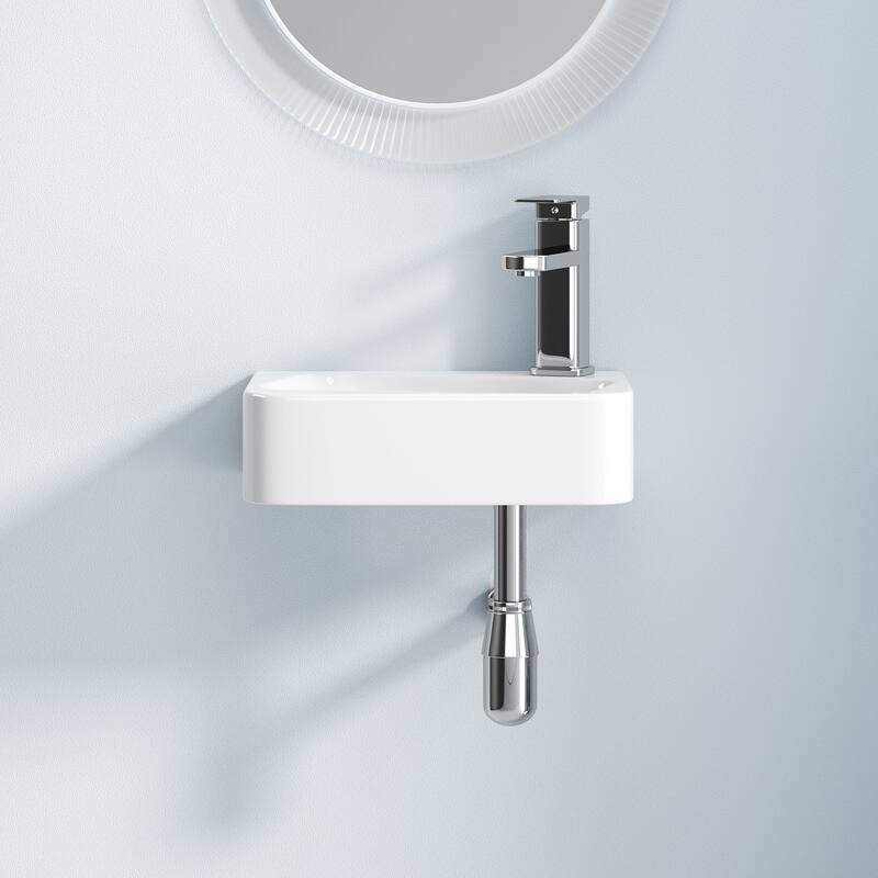 Modern Ceramic Art Basin Sink Set with Faucet and Drain