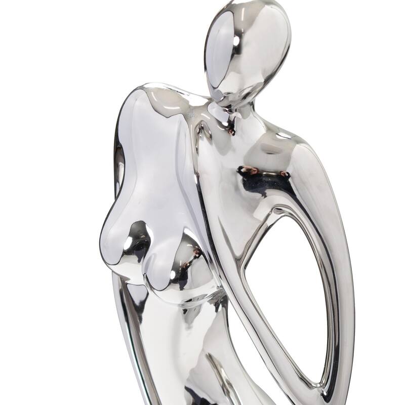 Allan Andrews Decorative Mirrored Ceramic Strike a Pose Sculpture