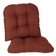 preview thumbnail 30 of 66, Klear Vu Gripper Tyson Dining Chair Cushion Set Set of 2 - Red