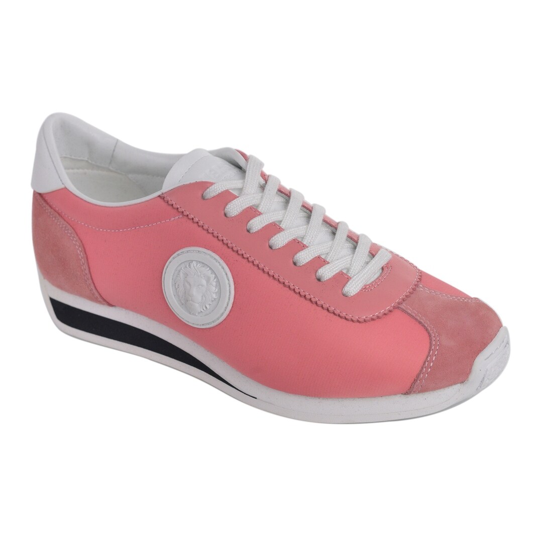 pink suede trainers womens