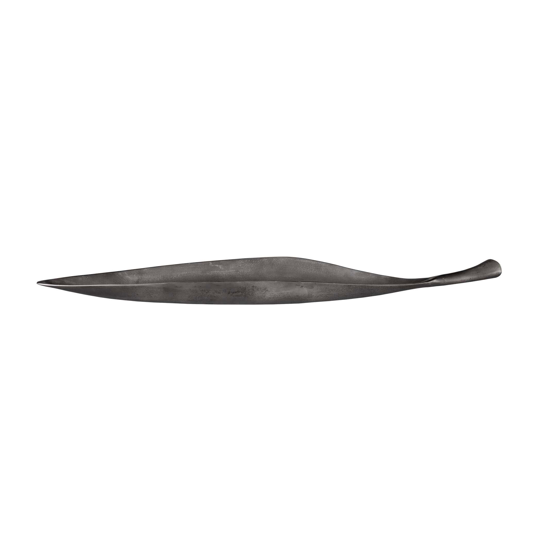 Uttermost Leaflet Dark Nickel Outdoor Bowl - 43"W x 9.5"D x 4"H