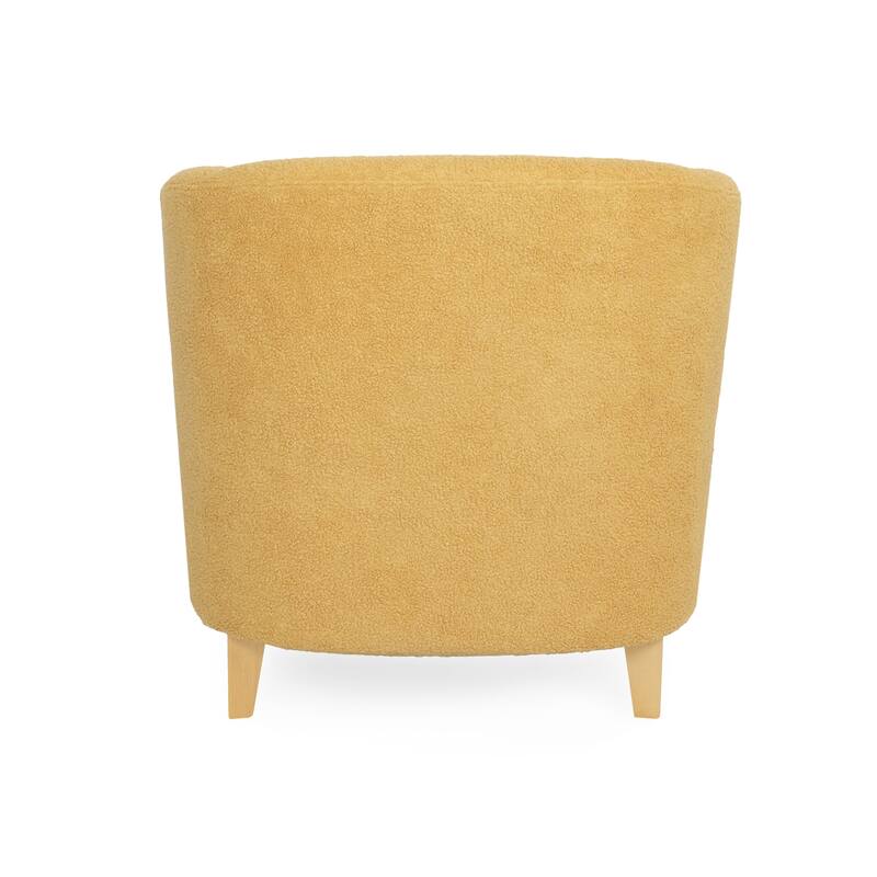 Isla Contemporary Textured Boucle Club Chair by Christopher Knight Home