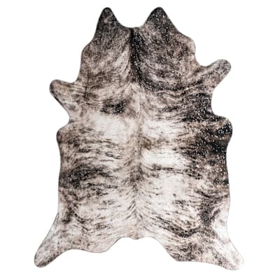Asimi Collection Faux Cowhide Printed Rug