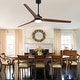 preview thumbnail 13 of 12, Cusp Barn 72" Outdoor/Indoor Large Black Ceiling Fan with Lights and Remote, Farmhouse Reversible DC Motor Wood Ceiling Fan