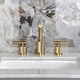 preview thumbnail 4 of 34, Kingston Brass Convergent Two-Handle 3-Hole Deck Mount Widespread Bathroom Faucet with Knurled Handle and Brass Pop-Up Drain