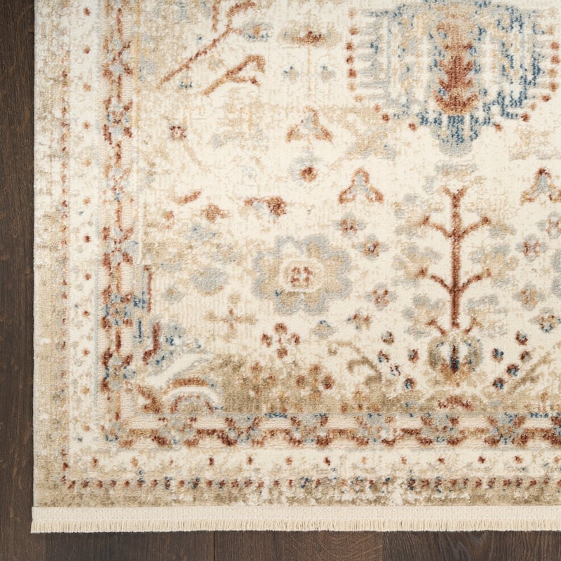 Nourison Pardis Indoor only Cream / Ivory Persian Area Rug
