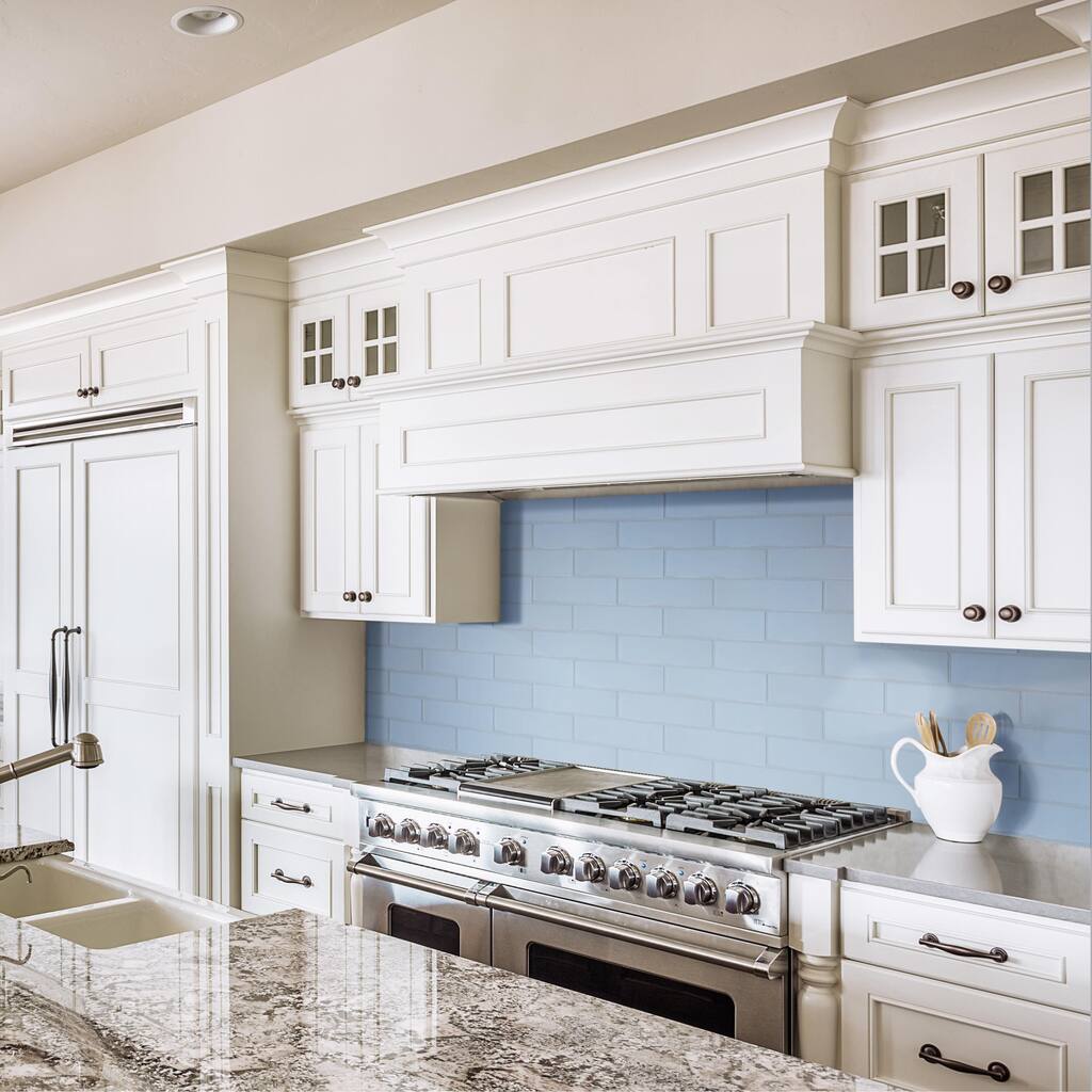 Merola Tile Chalk Azul 3" x 11-3/4" Ceramic Wall Tile