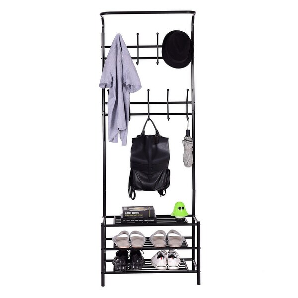 Entryway Furniture Furniture Entryway Coat Shoe Rack Metal Hall
