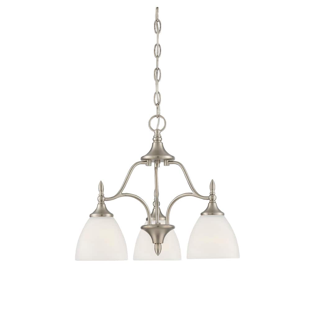 Herndon 3-Light Chandelier in Satin Nickel