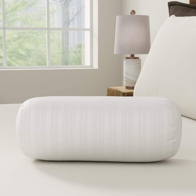 100% Cotton Plain weave Neckroll Pillow Protector - White