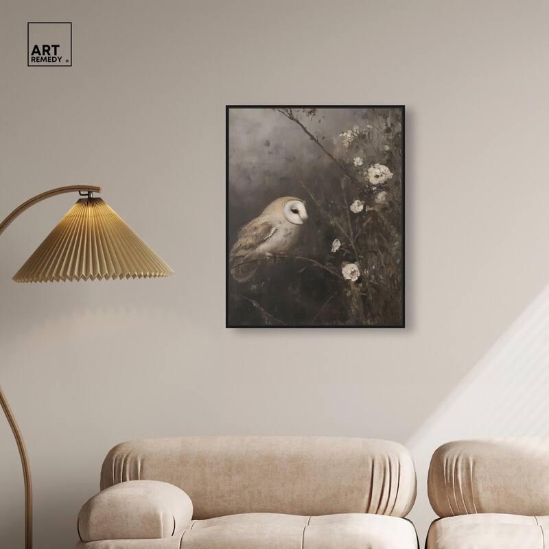 Owl in the Shadows I Canvas by Art Remedy