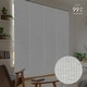preview thumbnail 58 of 77, GoDear Design 99.99% Blackout & Sheer Natural Woven Adjustable Sliding Panel Track Blinds, Vertical Blinds, 45.8"- 86" W x 96" L Snowfall Night