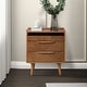 preview thumbnail 27 of 27, Lisa Mid-Century Modern 24"W 3-Drawer End Table with Charging Station by HULALA HOME