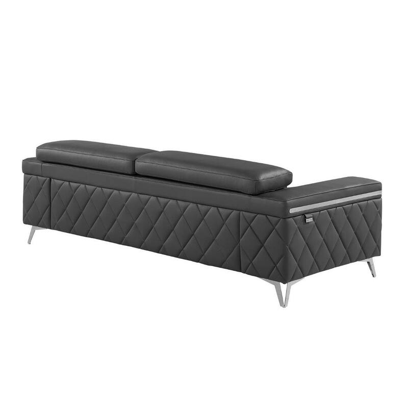 Two Piece Gray Four Person Seating Set