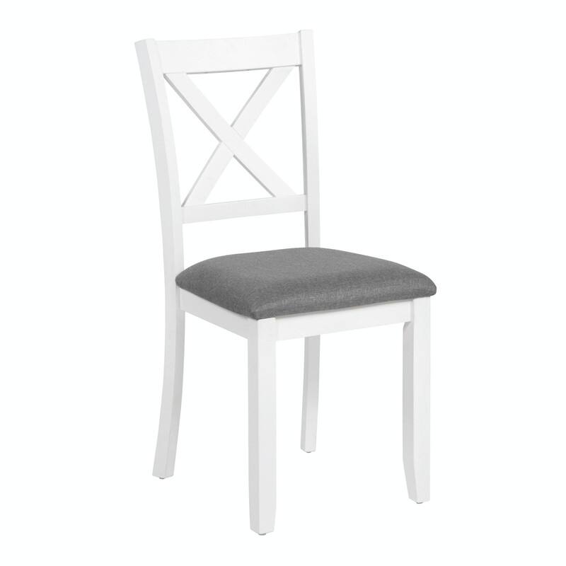 Wooden Dining Chairs Set of 4, Upholstered Kitchen & Dining Room Side Chairs with Padded Seat for Living Room