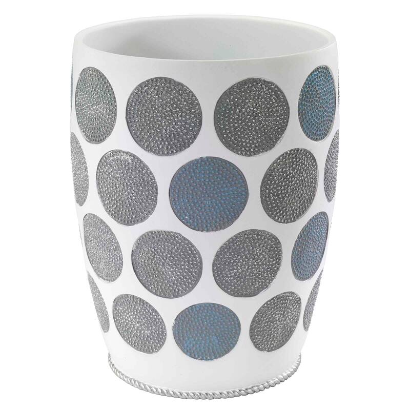 Avanti Linens Dotted Circles Wastebasket