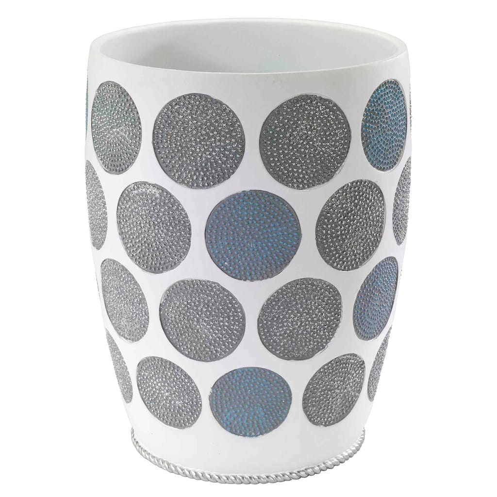 Avanti Linens Dotted Circles Wastebasket