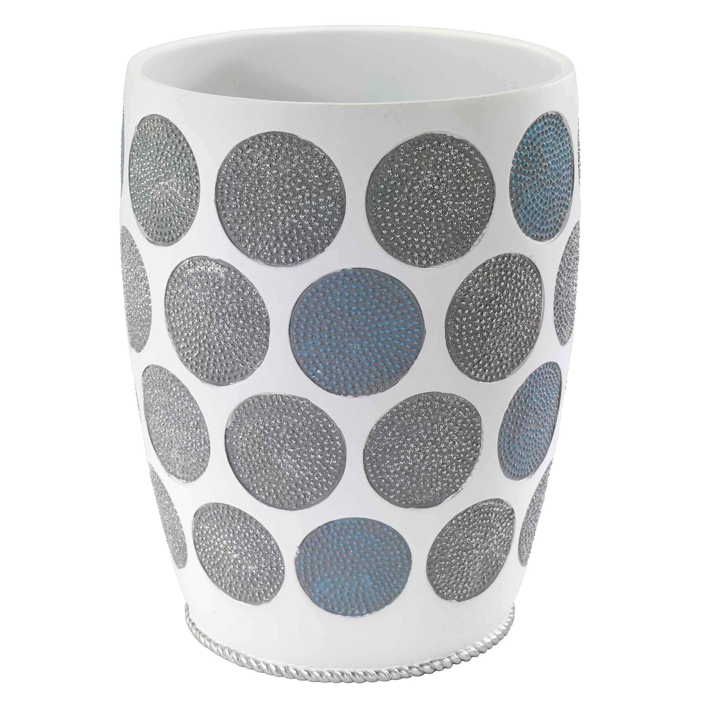 Avanti Dotted Circles Wastebasket
