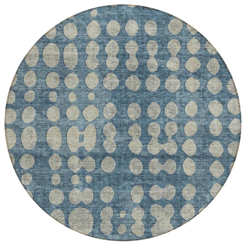HomeRoots Abstract Transitional Rectangle Outdoor Rug