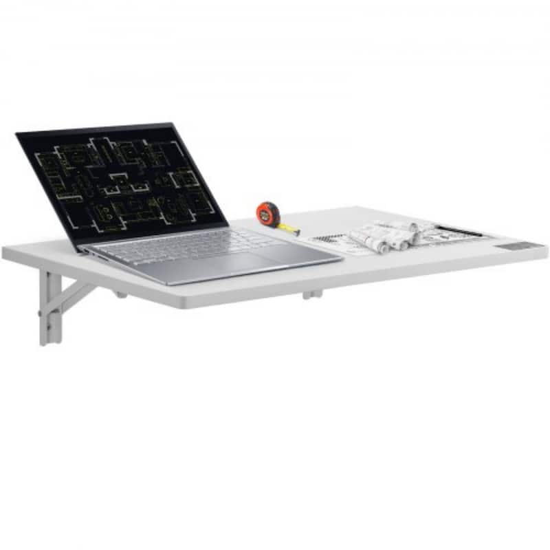 Floating Wall Mount Desk, Foldable Table for Home or Office - 23.6" x 15.7" inch