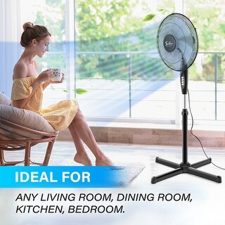 3 Adjustable Speed Pedestal Stand Fan for Indoor