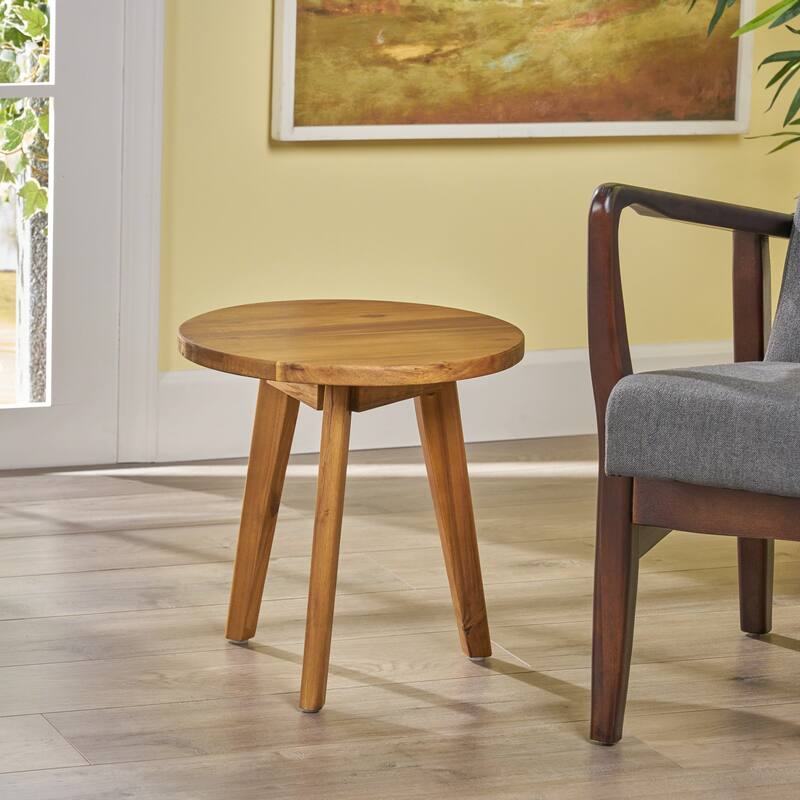 Acacia Wood Side Table