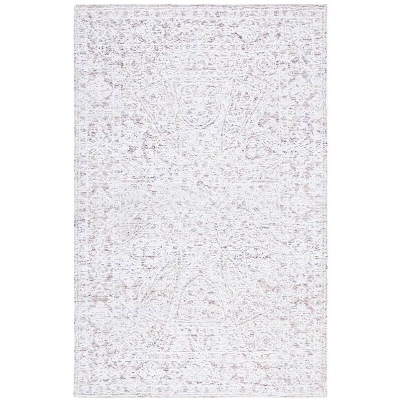 SAFAVIEH Handmade Metro Rengina French Country Wool Rug - 6' Square - Ivory/Beige
