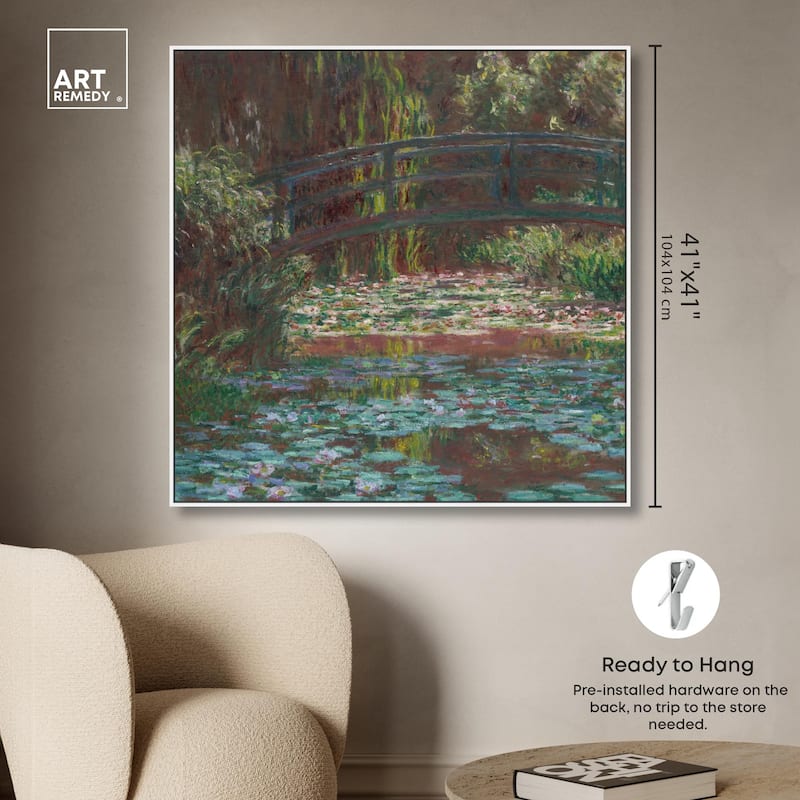 Water Lily Pond Canvas by Art Remedy