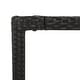 preview thumbnail 35 of 91, vidaXL 3 Piece Patio Dining Set with Cushions Black Poly Rattan - 18.9" x 21.7" x 34.6"