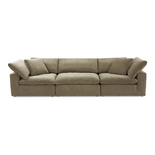 NADAAL STUDIOS Jeremy, Modular Sofa, Performance Fabric Upholstery, Seats 3 - 114 X 38 X 32