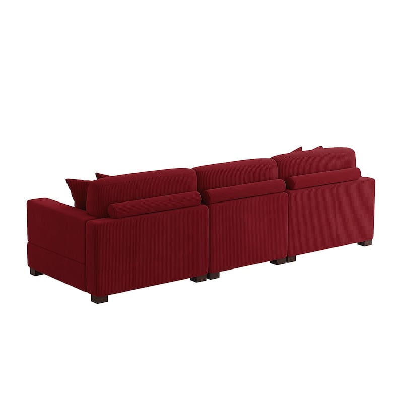 Oversized L-shaped Modular Sectional Sofa with Chaise Lounge