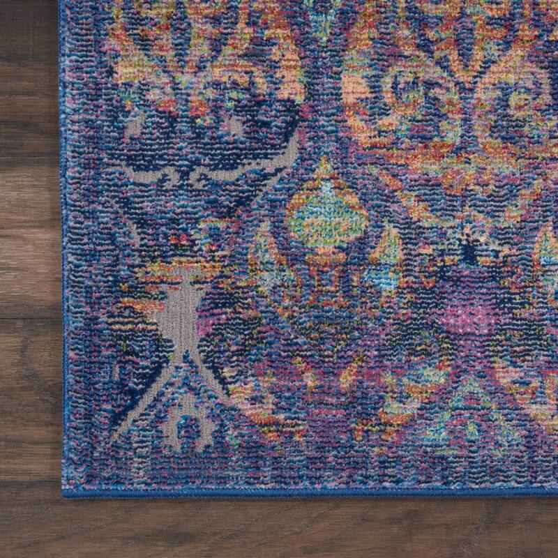 Honuc Power Loomed Distressed Non Skid Area Rug By HomeRoots - 118' X '94' X '0.5