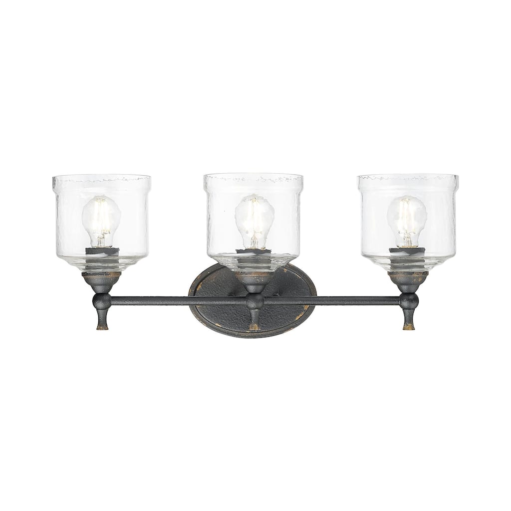 Golden Lighting 0806-BA3 HWG Keating 3 Light 24" Wide Vanity Light