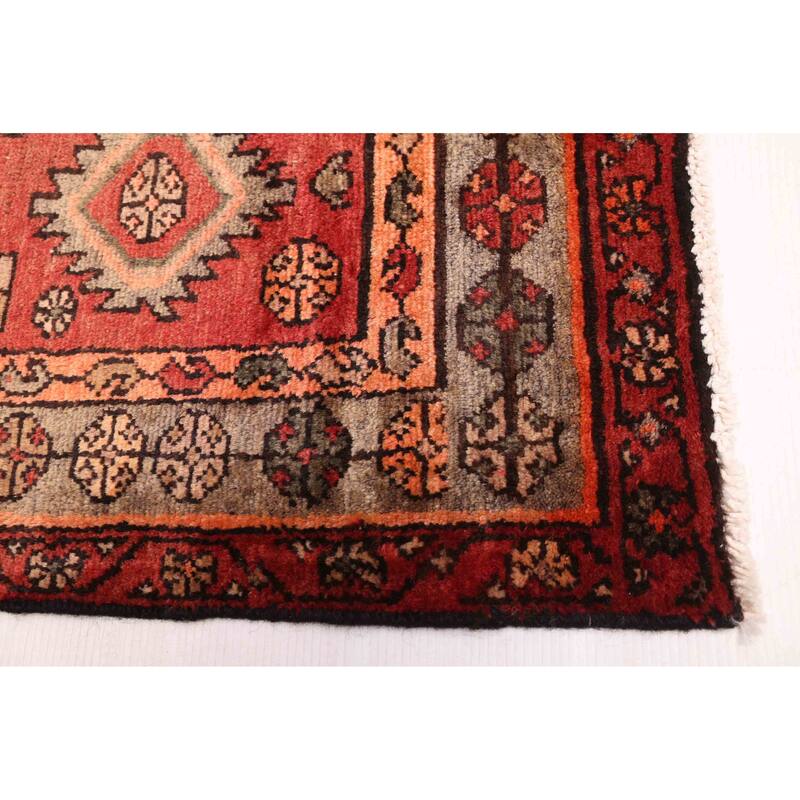 ECARPETGALLERY Hand-knotted Antalya Vintage Dark Copper Wool Rug - 3'6 x 9'1